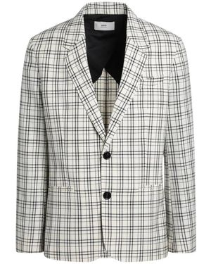 Ami Paris Stijlvolle Monopetto Blazer - Grijs