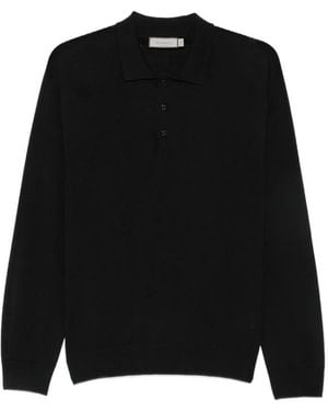 Canali Polo Shirts - Black