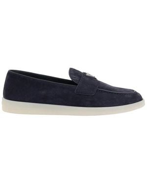 Prada Gummislipper-Loafer - Blau