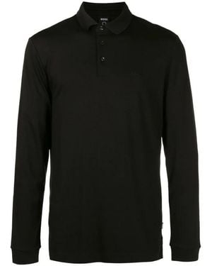 BOSS Tops ,Zwart ,Katoen Pado 30 Polo