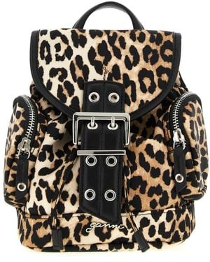 Ganni Kleiner Nylon Bucky Rucksack - Schwarz