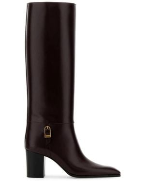 Saint Laurent Heeled Boots - Marrón