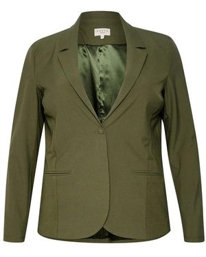 Kaffe Jassen ,Groen ,Polyester Klassieke Blazer Grape Leaf