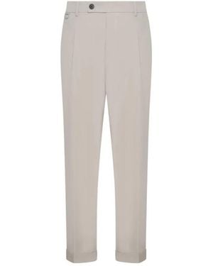 Low Brand Cropped Trousers - Grey