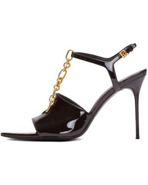 Balmain High Heel Sandals - Black