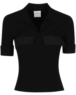 Courreges V-Neck Knitwear - Negro