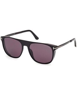 Tom Ford Schwarz/rauch sonnenbrille lionel-02 ft 1105 - Lila
