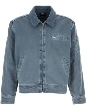 A.P.C. Jassen ,Blauw ,Katoen Alexis Jacket