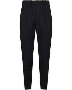 Laneus Slim-Fit Trousers - Black