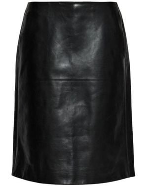 Jil Sander Leather Skirts - Nero