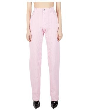 Mugler Loose-Fit Jeans - Rose