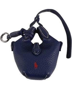 Polo Ralph Lauren Tassen ,Blauw ,Leer Ply Bag Charm