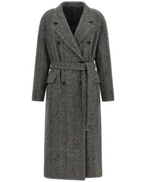 Brunello Cucinelli Belted Coats - Gris