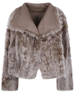 Yves Salomon Faux Fur & Shearling Jackets - Marrón