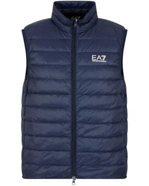 EA7 Core Identity Packable Gilet - Blauw