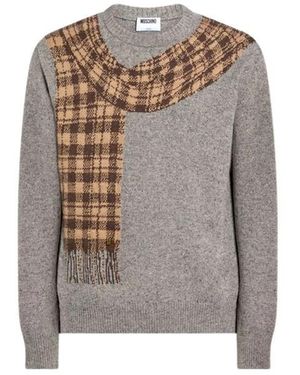 Moschino Round-Neck Knitwear - Brown