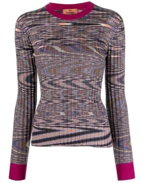 Missoni Long Sleeve T-Shirts - Purple