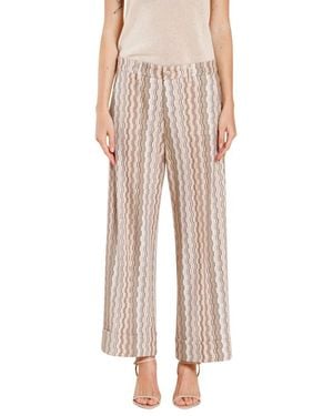 Mason's Wide Trousers - Natural