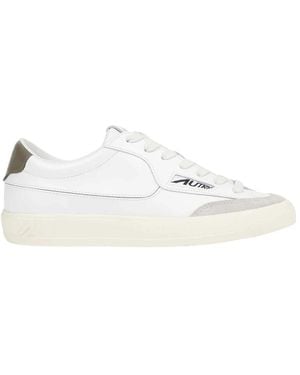 Autry Schoenen ,Wit ,Katoen Windscape Lage Sneakers