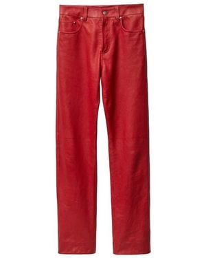Versace Leather Pant - Rood