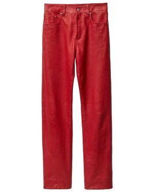Versace Leather Pant - Rood