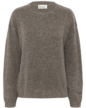 My Essential Wardrobe Round-Neck Knitwear - Grey