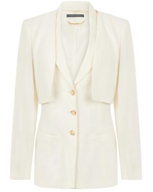 Alberta Ferretti Blazers - Blanco