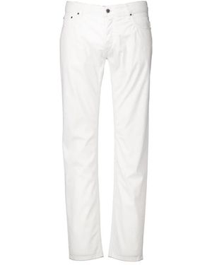 Hand Picked Slim Fit Jeans - White