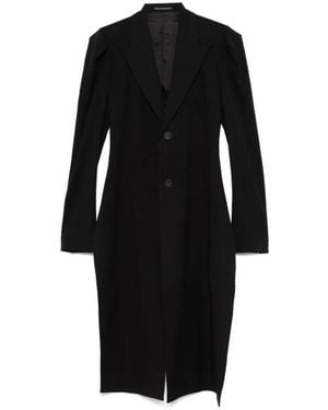 Yohji Yamamoto Single-Breasted Coats - Black