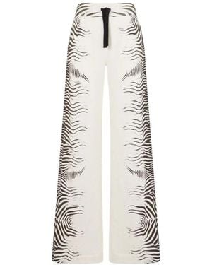Roberto Cavalli Wide Trousers - White