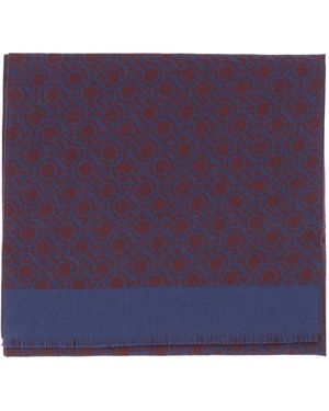 Ferragamo Wollschal Mit Haken - Lila