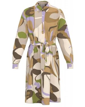 Marella Shirt Dress - Metallic