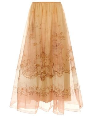 Zimmermann Hypnotic Organza Maxi Rok - Naturel