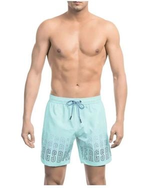 Bikkembergs Badmode ,Blauw ,Polyester Zwemshort
