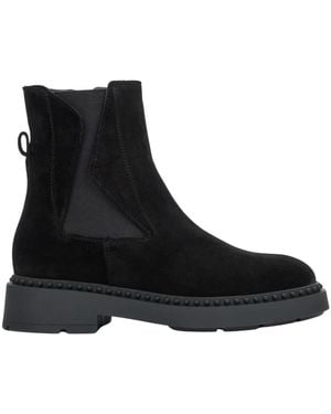 ESTRO Schoenen ,Zwart ,Leer Enkellaarsjes