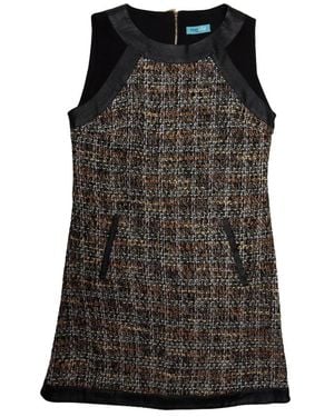 Tooche Tweed Kleid - Zwart
