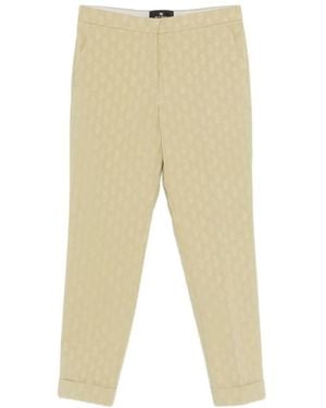 Etro Cropped Trousers - Natural