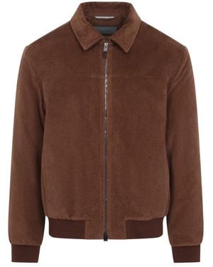 Canali Bomber Jackets - Marron