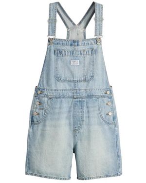 Levi's Jumpsuits & Playsuits ,Blauw ,Katoen Utility Shortalls