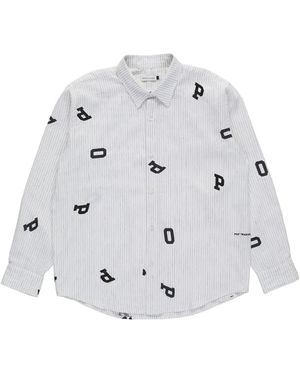Pop Trading Co. Casual Shirts - Grijs