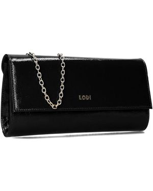 Lodi Schwarze Lederclutch Für Frauen