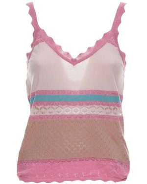 Akep Sleeveless Tops - Pink