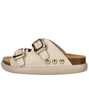 Scholl Flat Sandals - Natural