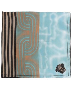 Versace Silky Scarves - Azul