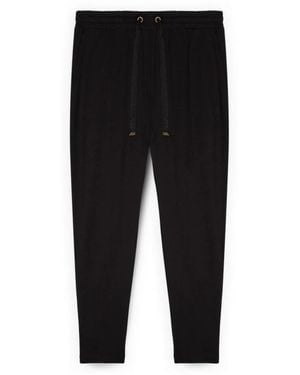 FIORELLA RUBINO Slim-Fit Trousers - Negro