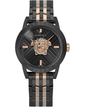 Versace Orologio da polso in acciaio elegante code restyling - Grigio