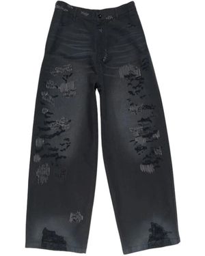 Acne Studios Jeans ,Zwart ,Wide Jeans - Blauw