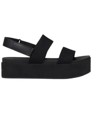 Calvin Klein Stilvolle Baumwollsandalen Mit Schnallenverschluss - Schwarz