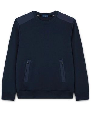 Paul & Shark Wasserdichter Fleece-Sweatshirt Mit Stretch-Details - Blau