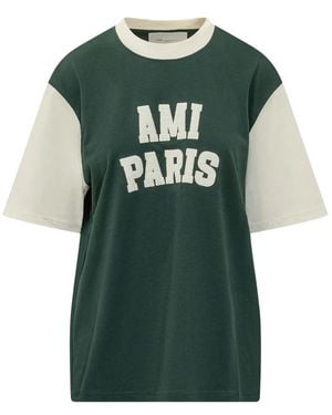 Ami Paris T-Shirts - Verde